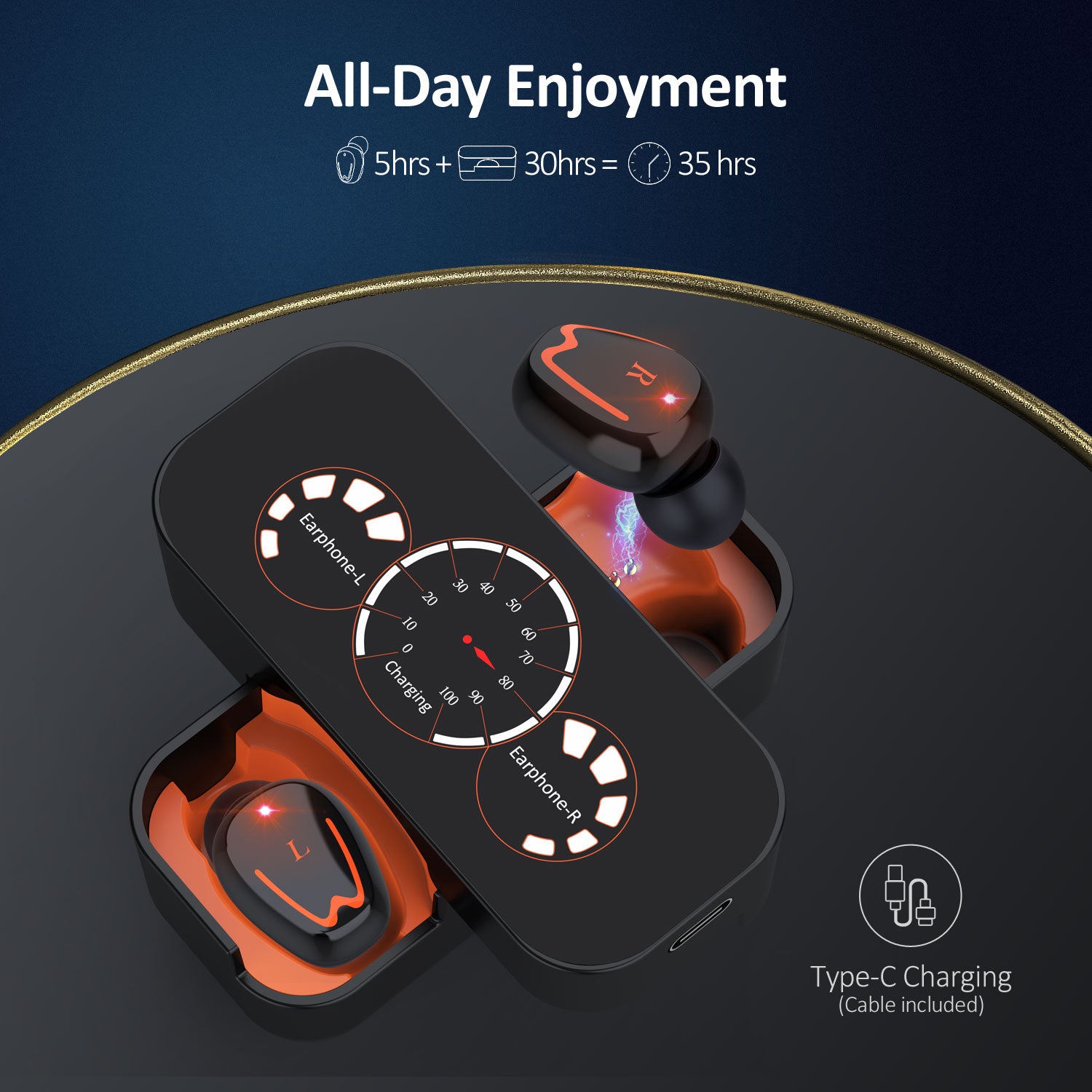 TWS Touch Control Rotating Open Noise Reduction Wireless Bluetooth Headset with Charging Bin TWS Touch Control Rotating Open Noise Reduction Wireless Bluetooth Headset with Charging Bin